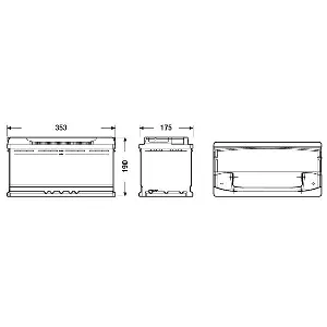 Akumulator za startovanje EXIDE EA1000 IC-BBDCD1