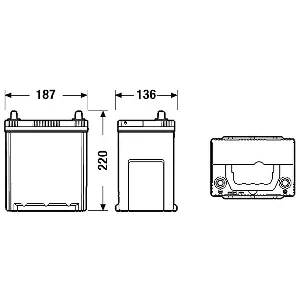 Akumulator za startovanje EXIDE EA406 IC-G0KWH3