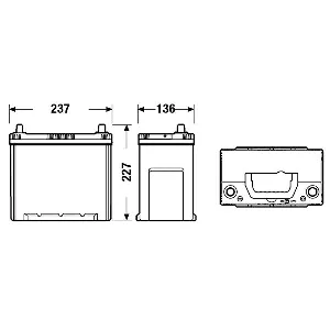 Akumulator za startovanje EXIDE EA456 IC-CF7FFD