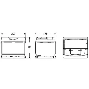 Akumulator za startovanje EXIDE EA472 IC-BBDCB0