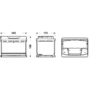 Akumulator za startovanje EXIDE EA601 IC-D4B90F