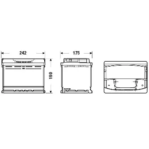 Akumulator za startovanje EXIDE EA640 IC-BBDCBE