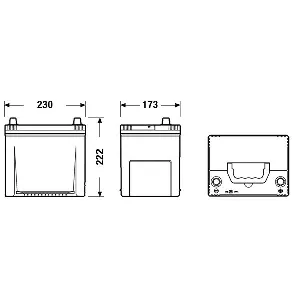 Akumulator za startovanje EXIDE EA654 IC-C40C43