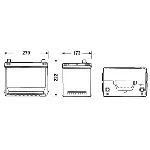 Akumulator za startovanje EXIDE EA755 IC-CF7FE8