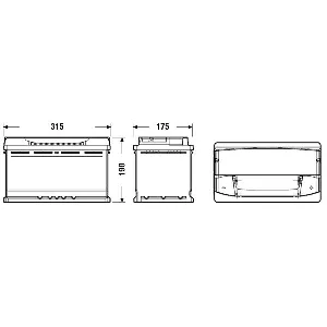 Akumulator za startovanje EXIDE EA900. IC-CF7FEC