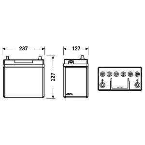 Akumulator za startovanje EXIDE EB456 IC-D7B1D6