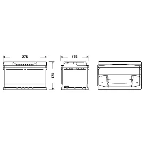 Akumulator za startovanje EXIDE EB712 IC-BBF437