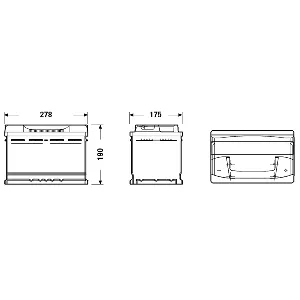 Akumulator za startovanje EXIDE EB740 IC-BBF43C