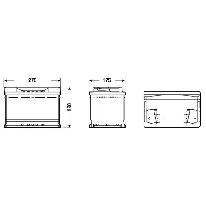 Akumulator za startovanje EXIDE EB741 IC-C06A6A