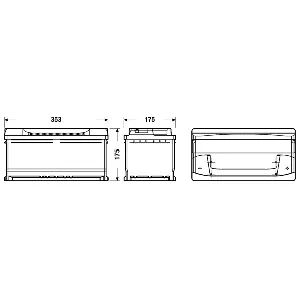 Akumulator za startovanje EXIDE EB852 IC-BEB33B