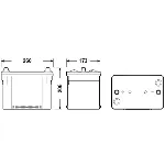 Akumulator za startovanje EXIDE EK508 IC-CF8052