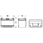 Akumulator za startovanje EXIDE EL955 IC-ED41D8