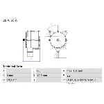 Alternator BOSCH 0 986 037 410 IC-210951