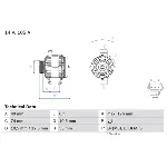 Alternator BOSCH 0 986 042 790 IC-B37BBA