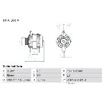 Alternator BOSCH 0 986 043 680 IC-A6EF12 Alternator BOSCH 0 986 043 680 IC-A6EF12