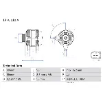 Alternator BOSCH 0 986 045 330 IC-D099DE