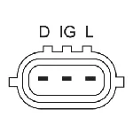 Alternator BOSCH 0 986 045 751 IC-D1F4B6