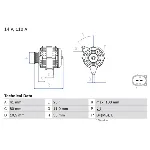 Alternator BOSCH 0 986 046 060 IC-D0B4DB