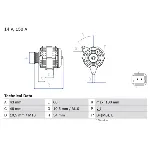 Alternator BOSCH 0 986 046 240 IC-CFE853 Alternator BOSCH 0 986 046 240 IC-CFE853