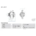 Alternator BOSCH 0 986 047 820 IC-D1F4FA