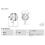 Alternator BOSCH 0 986 048 110 IC-D1F500