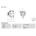 Alternator BOSCH 0 986 048 400 IC-C3B0E8