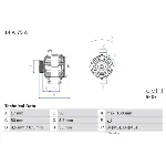 Alternator BOSCH 0 986 049 081 IC-D1F515