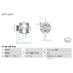 Alternator BOSCH 0 986 049 171 IC-D1F51E Alternator BOSCH 0 986 049 171 IC-D1F51E