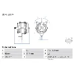 Alternator BOSCH 0 986 049 820 IC-BB89DE Alternator BOSCH 0 986 049 820 IC-BB89DE