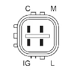 Alternator BOSCH 0 986 080 570 IC-D1F54E