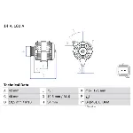 Alternator BOSCH 0 986 080 660 IC-D8ECEE