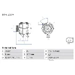 Alternator BOSCH 0 986 080 810 IC-E3AD26