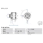 Alternator BOSCH 0 986 081 340 IC-D8F60E Alternator BOSCH 0 986 081 340 IC-D8F60E