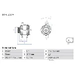 Alternator BOSCH 0 986 082 330 IC-E3AD58