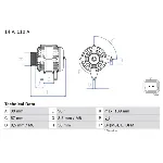 Alternator BOSCH 0 986 083 440 IC-E3ADCA