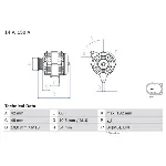 Alternator BOSCH 0 986 084 230 IC-F67A22