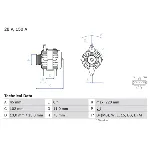 Alternator BOSCH 0 986 084 470 IC-F86497 Alternator BOSCH 0 986 084 470 IC-F86497