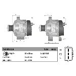 Alternator DENSO DAN1008 IC-BF7A02