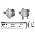 Alternator DENSO DAN1016 IC-BFAB5B