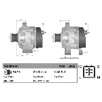 Alternator DENSO DAN1042 IC-C40A12 Alternator DENSO DAN1042 IC-C40A12