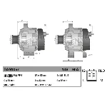 Alternator DENSO DAN1057 IC-C40A14