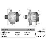 Alternator DENSO DAN1086 IC-E11844 Alternator DENSO DAN1086 IC-E11844