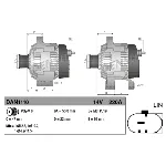 Alternator DENSO DAN1110 IC-D9E7CD
