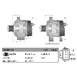 Alternator DENSO DAN1119 IC-E45912
