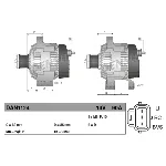 Alternator DENSO DAN1124 IC-CFDC4E