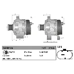 Alternator DENSO DAN1135 IC-D70862