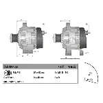 Alternator DENSO DAN1140 IC-E45948