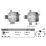Alternator DENSO DAN1201 IC-E2A99C