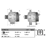 Alternator DENSO DAN1208 IC-G0K6N1