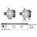 Alternator DENSO DAN1281 IC-E734CC